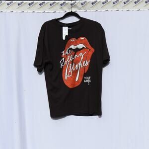 Rolling Stones T-Shirt Mens XL Graphic Logo Short Sleeve Black